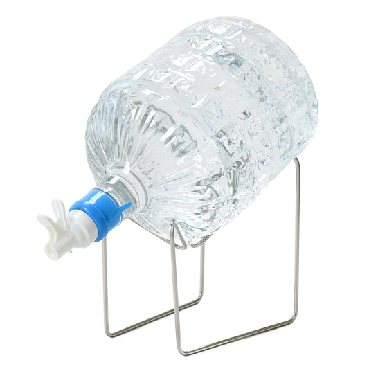 スチール製 卓上 ウォーターボトルスタンド|国産 防錆仕上げ 水ボトルが常温ウォーターサーバーに変身